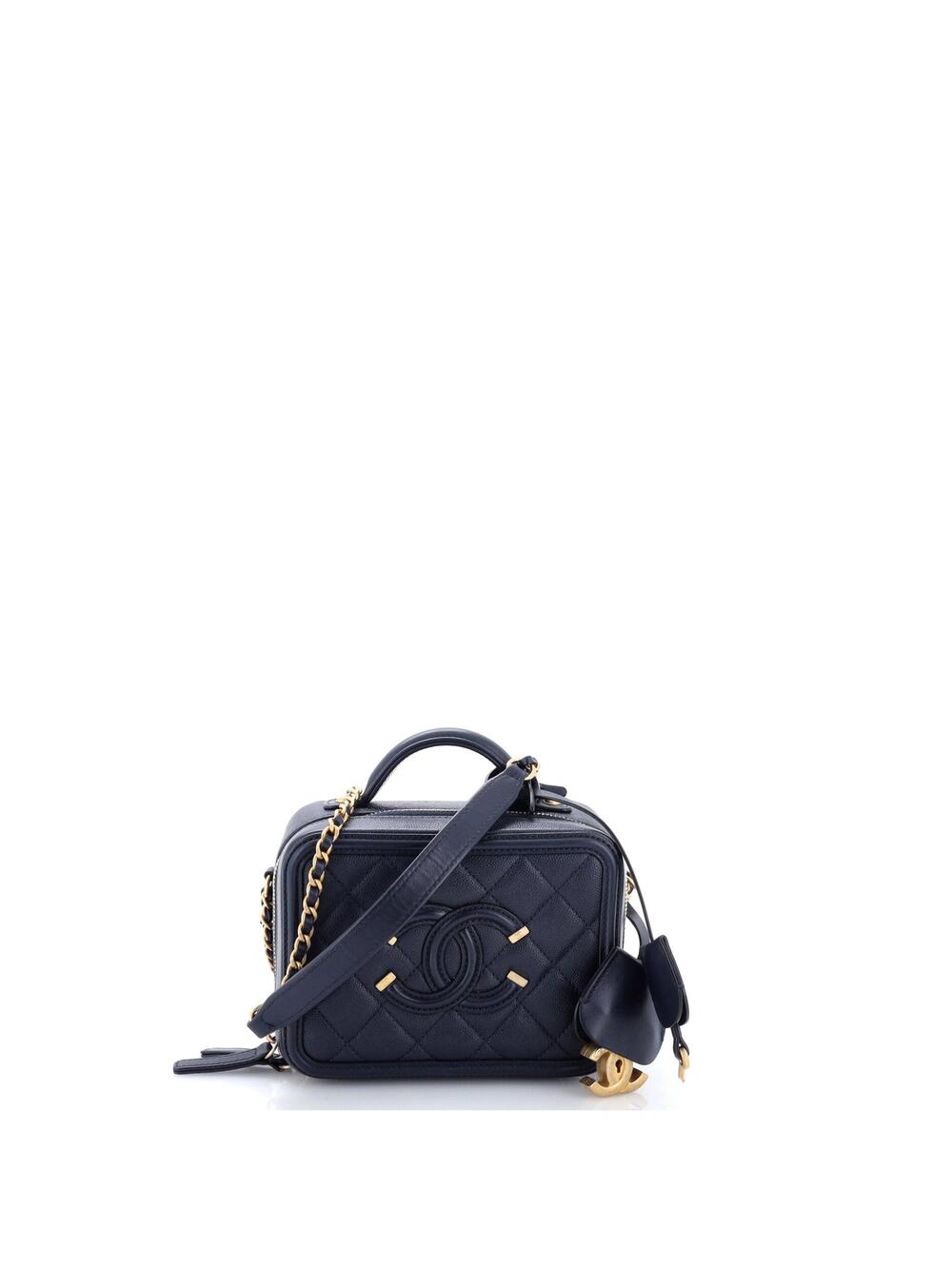 Chanel Filigree Vanity Case Quilted #307041C40B